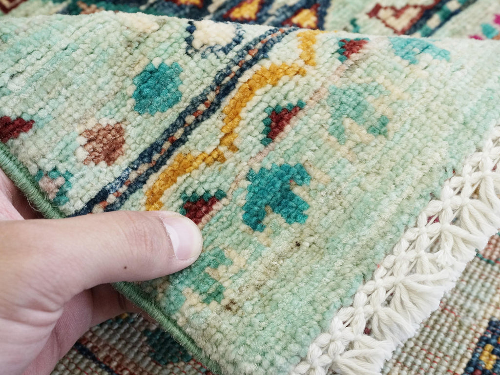 3x4 Ft Hand Knotted Wool Khorjin Rug - Traditional Oriental Area Rug