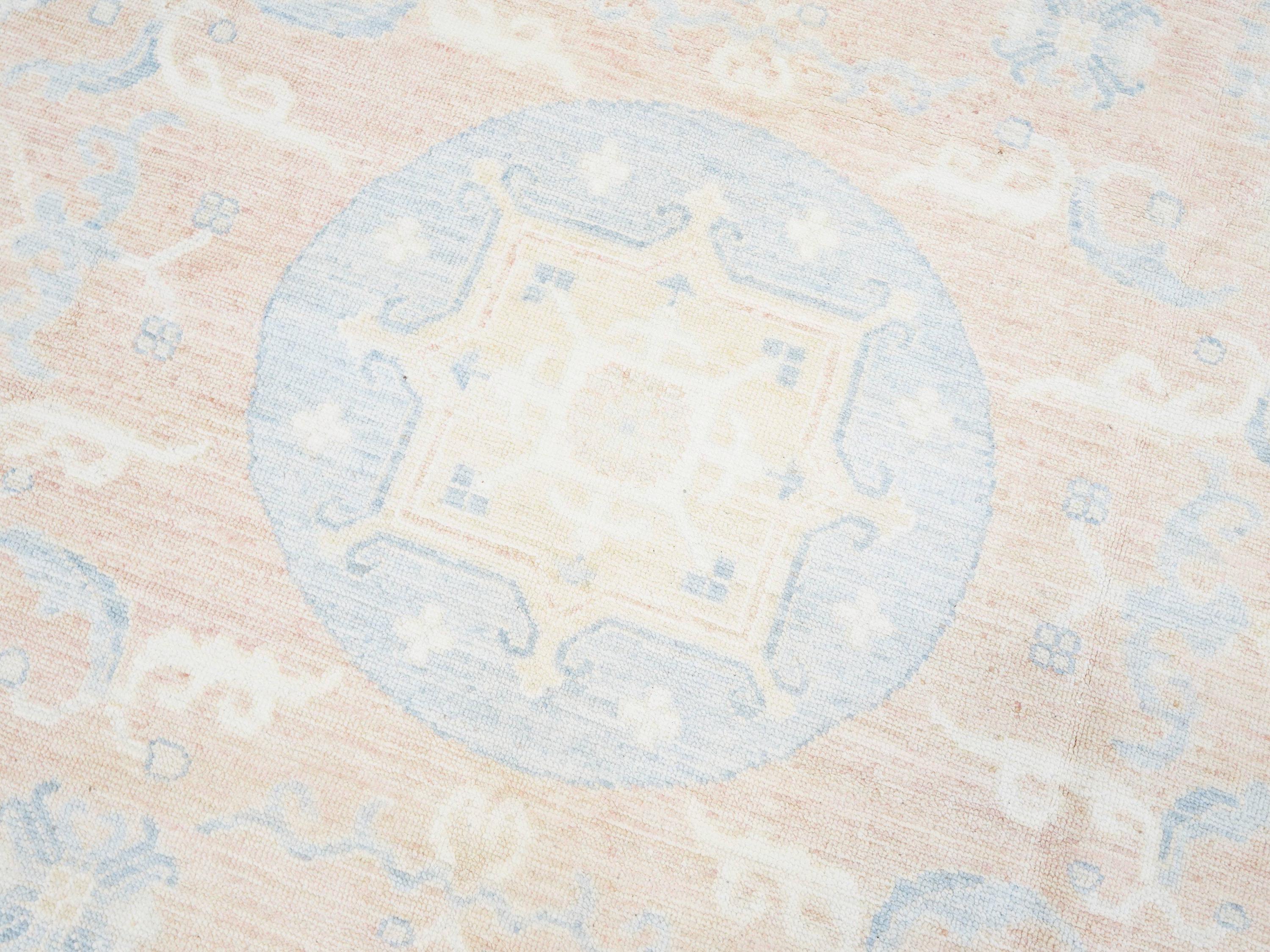 9x12 Ft Orange Oushak Rug - Handmade Area Rug - Ottoman Design