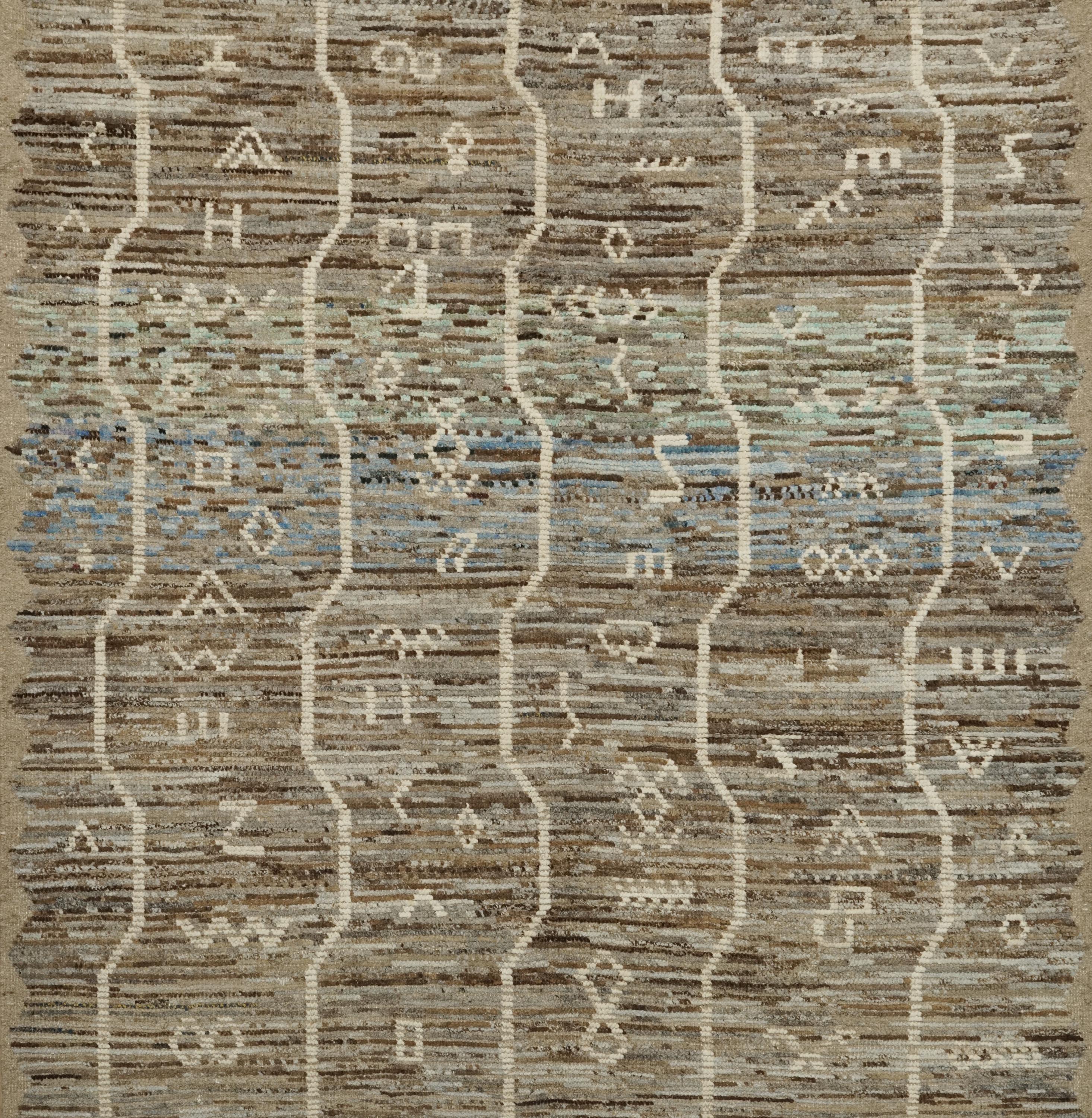 7x7 Ft Coral Moroccan Rug - Afghan Handmade Square Rug