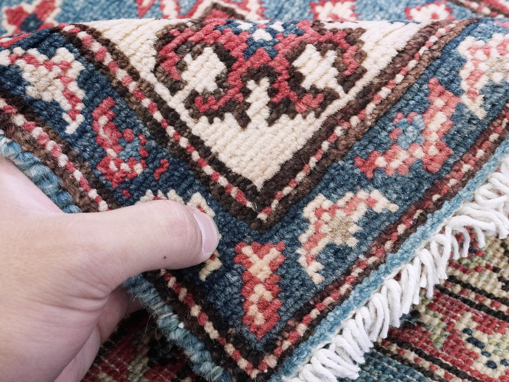 3x4 Ft Blue Heriz Rug - Afghan Oriental Area Rug - Traditional Persian Design