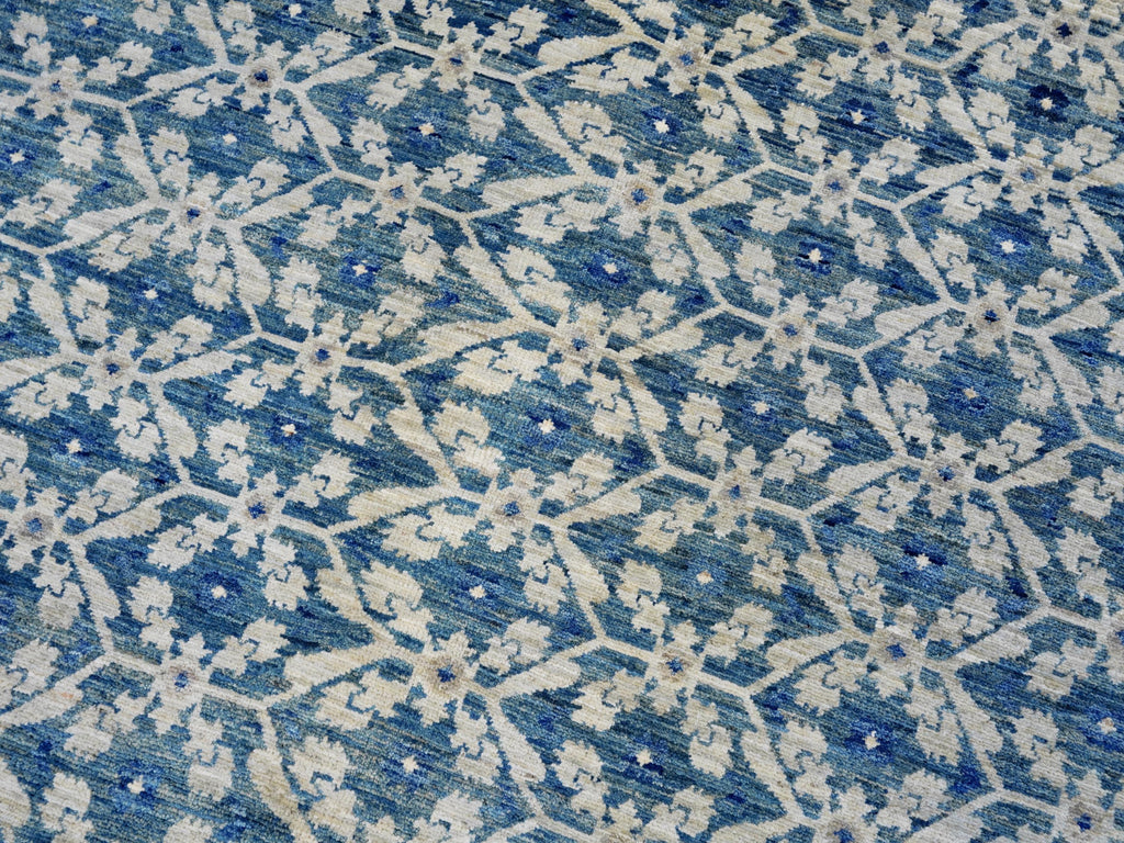 6x9 Ft Blue Serapi Rug - Traditional Wool Rug - All Over Design