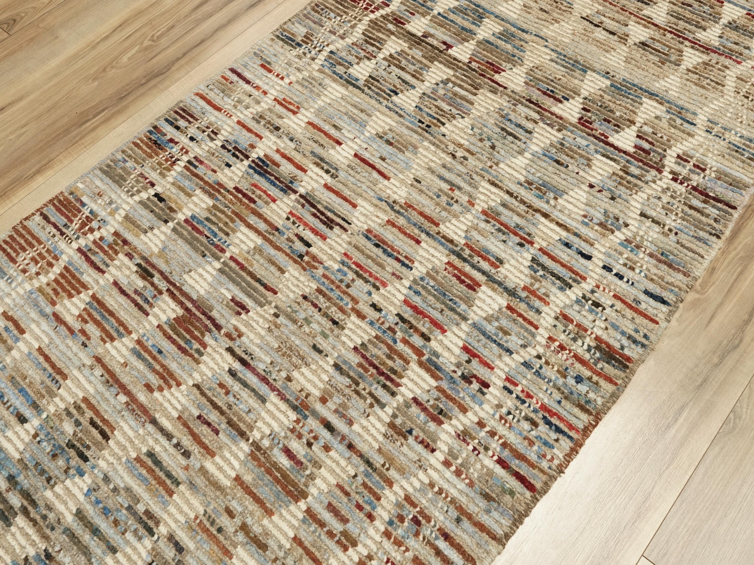 15 Ft Coral Moroccan Runner Rug - Handmade Afghan Hallway Rug