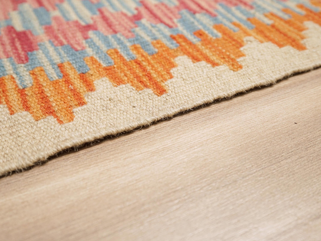 6x8 Ft Colorful Kilim Rug - Traditional Afghan Flatweave