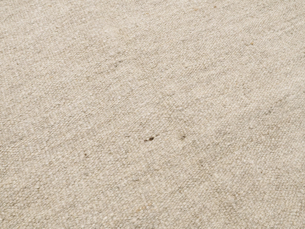 8x10 Ft Beige Kilim Rug - Handwoven Afghan Wool Rug