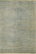 2x3 Ft Light Gray Gabbeh Rug - Afghan Wool Accent Rug