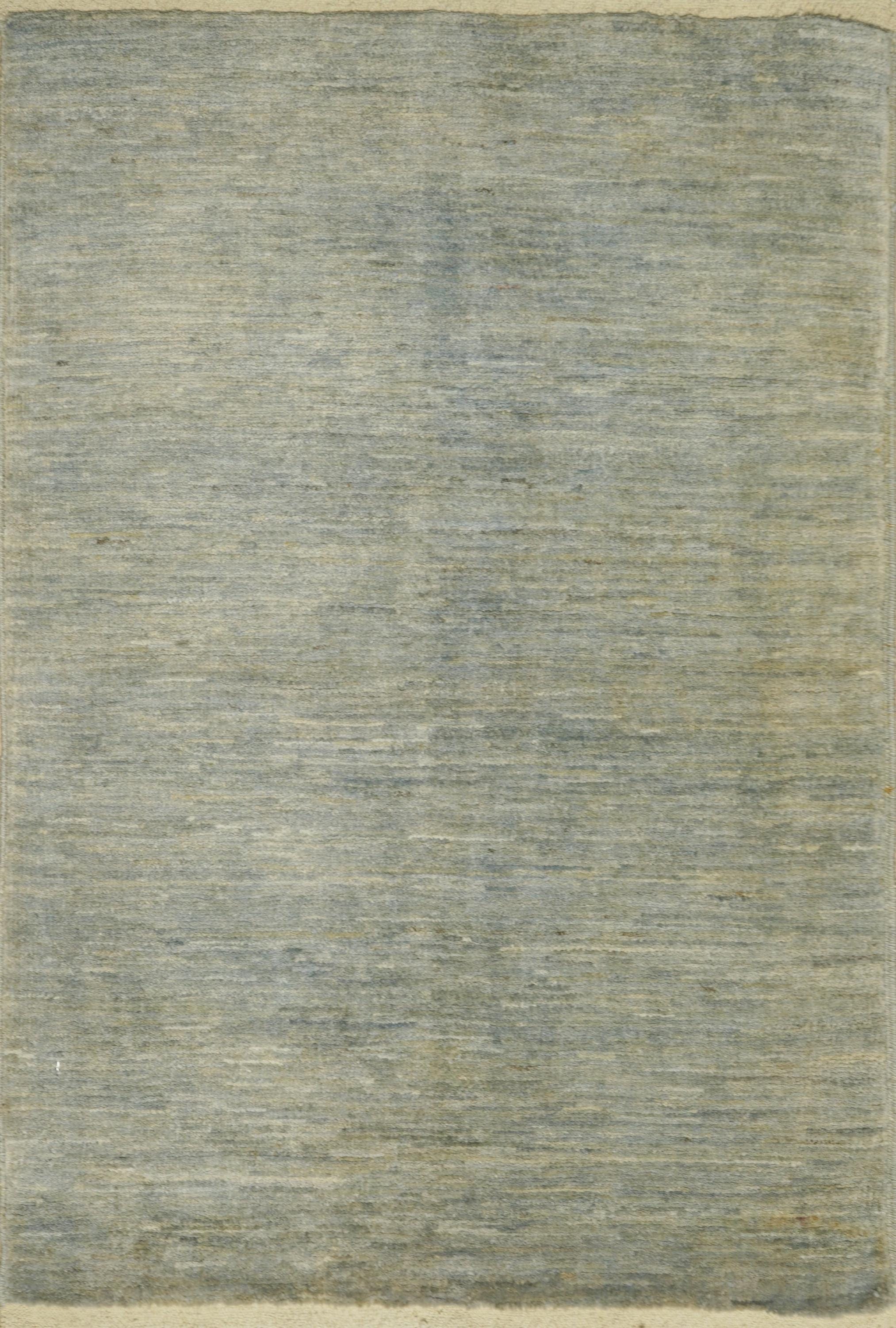 2x3 Ft Light Gray Gabbeh Rug - Afghan Wool Accent Rug