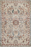 3x5 Ft Handmade Afghan Serapi Rug - White Vintage Wool Area Rug