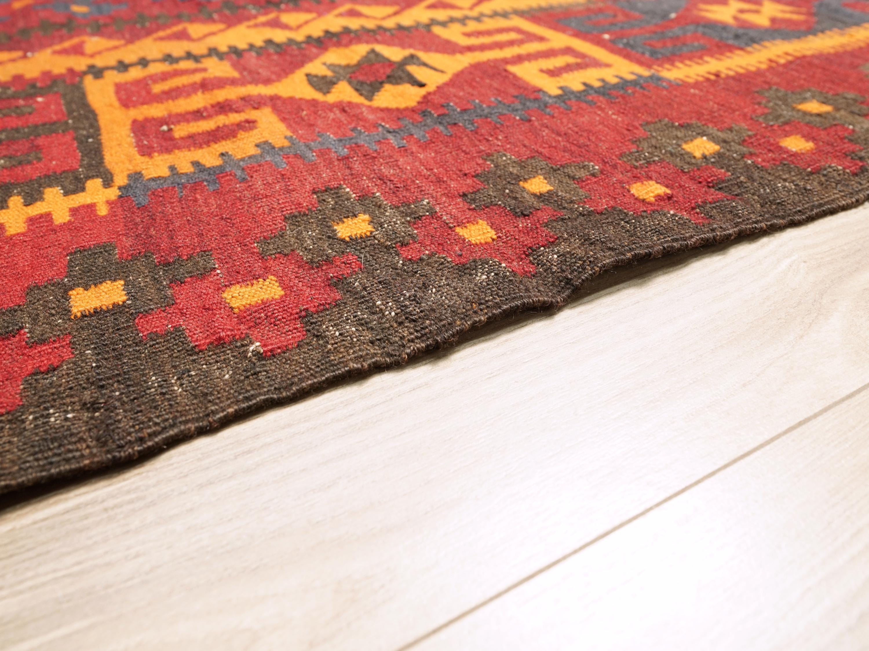 10x16 Ft Antique Red Kilim Rug - Afghan Tribal Rug