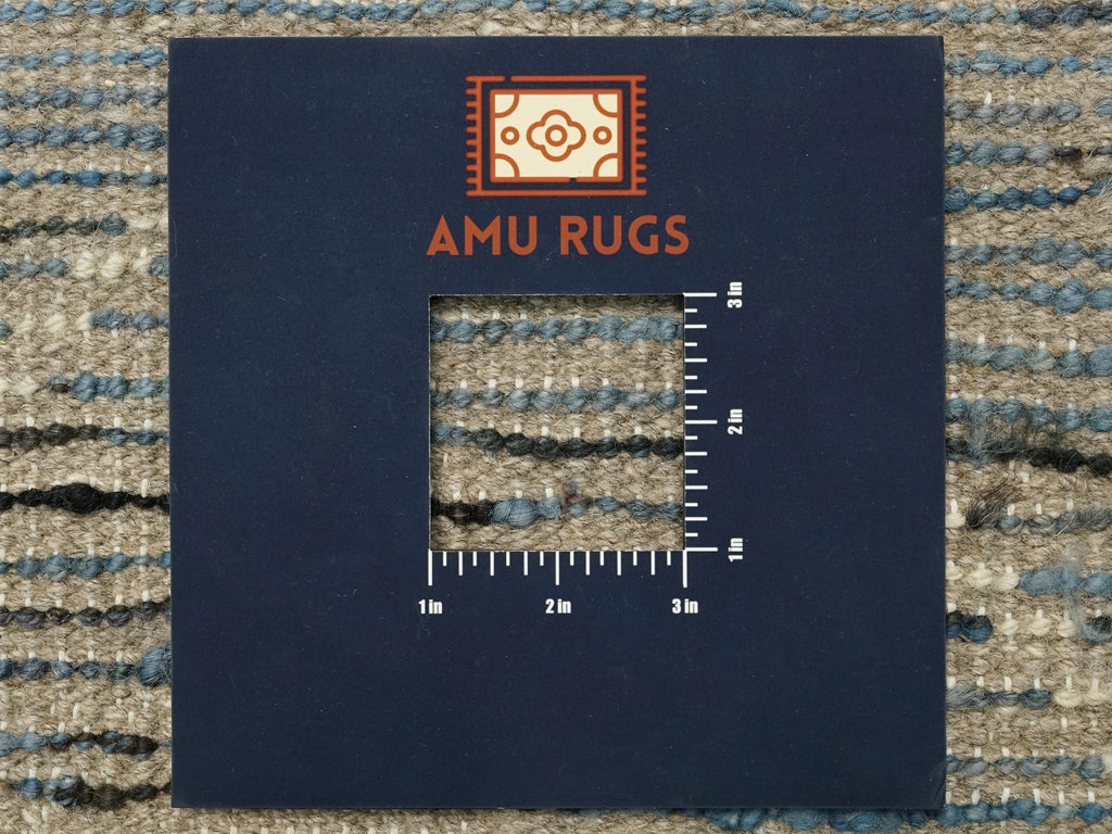 10 Ft Blue Moroccan Runner Rug - Afghan Handmade Wool Rug