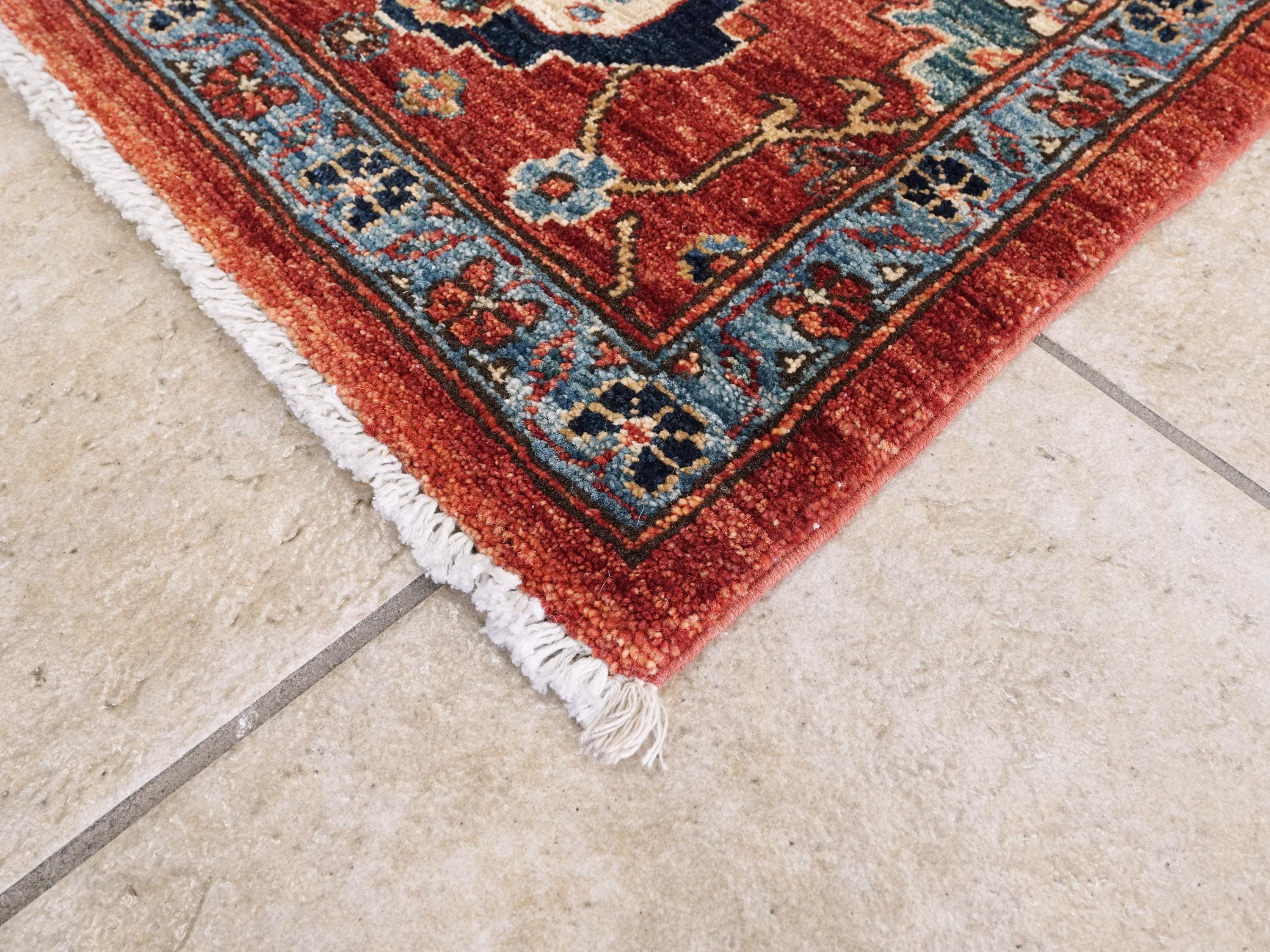 6x9 Ft Red Bidjar Rug - Hand Knotted Oriental Area Rug