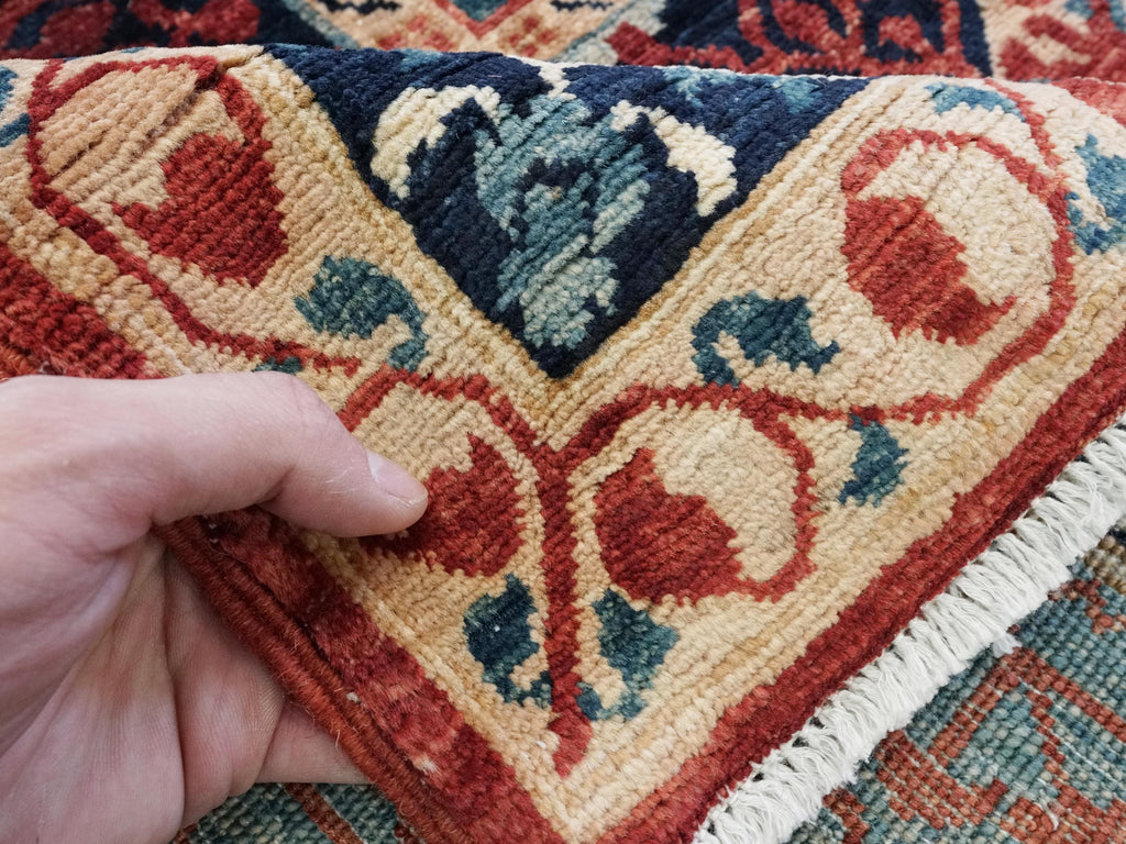 12x15 Ft Red Mamluk Rug - Handmade Afghan Oriental Rug - Oversize