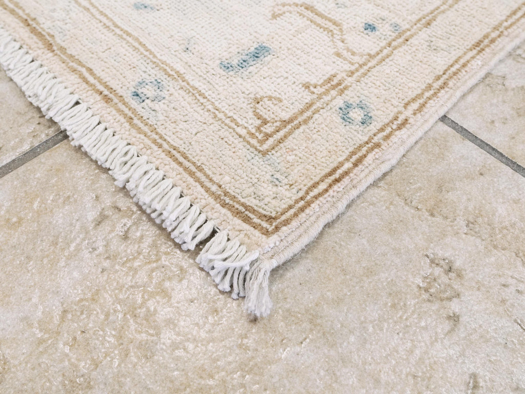 5x8 Ft Handmade Serapi Wool Rug - Beige Vintage Area Rug