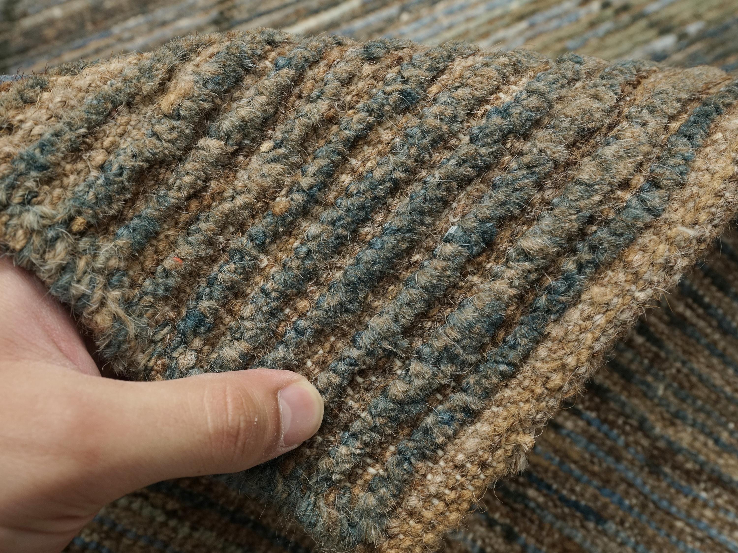 10 Ft Handmade Moroccan Runner Rug: Dark Blue Afghan Runner