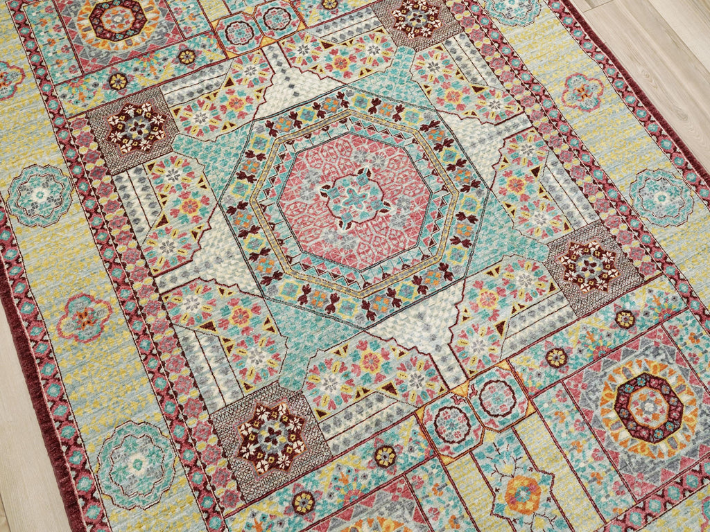 6x8 Ft Mamluk Rug - Traditional Hand Knotted Area Rug