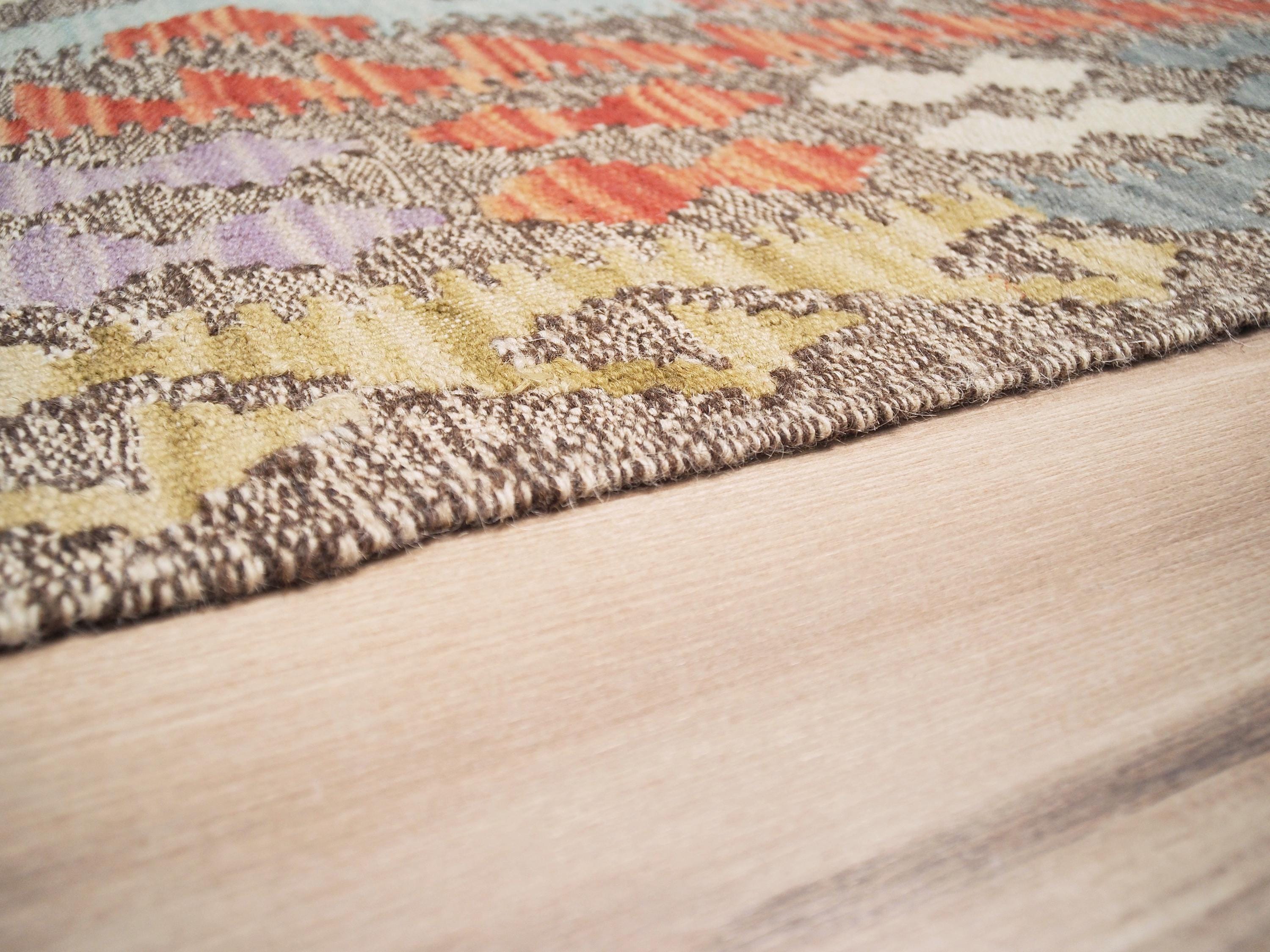 4x6 Ft Red Maimana Kilim Rug - Afghan Flat Weave