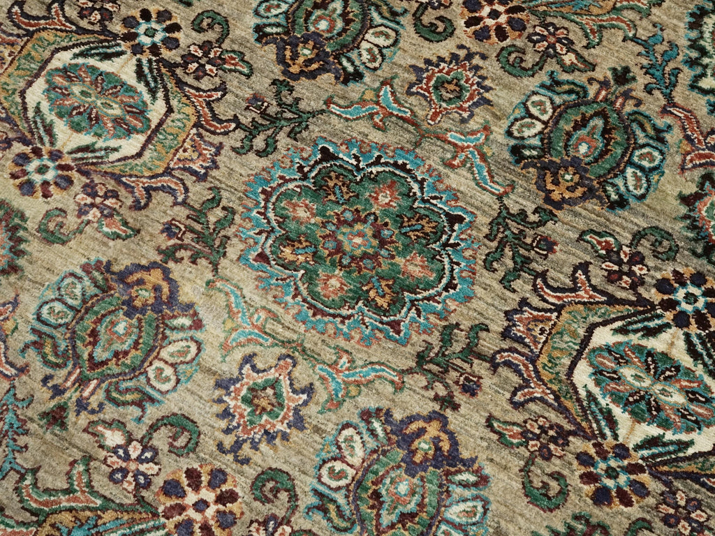 3x5 Ft Green Serapi Rug - Oriental Wool Rug