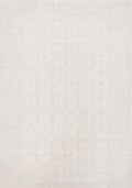 6x9 Ft White Vintage Heriz Rug - Afghan Handmade Area Rug
