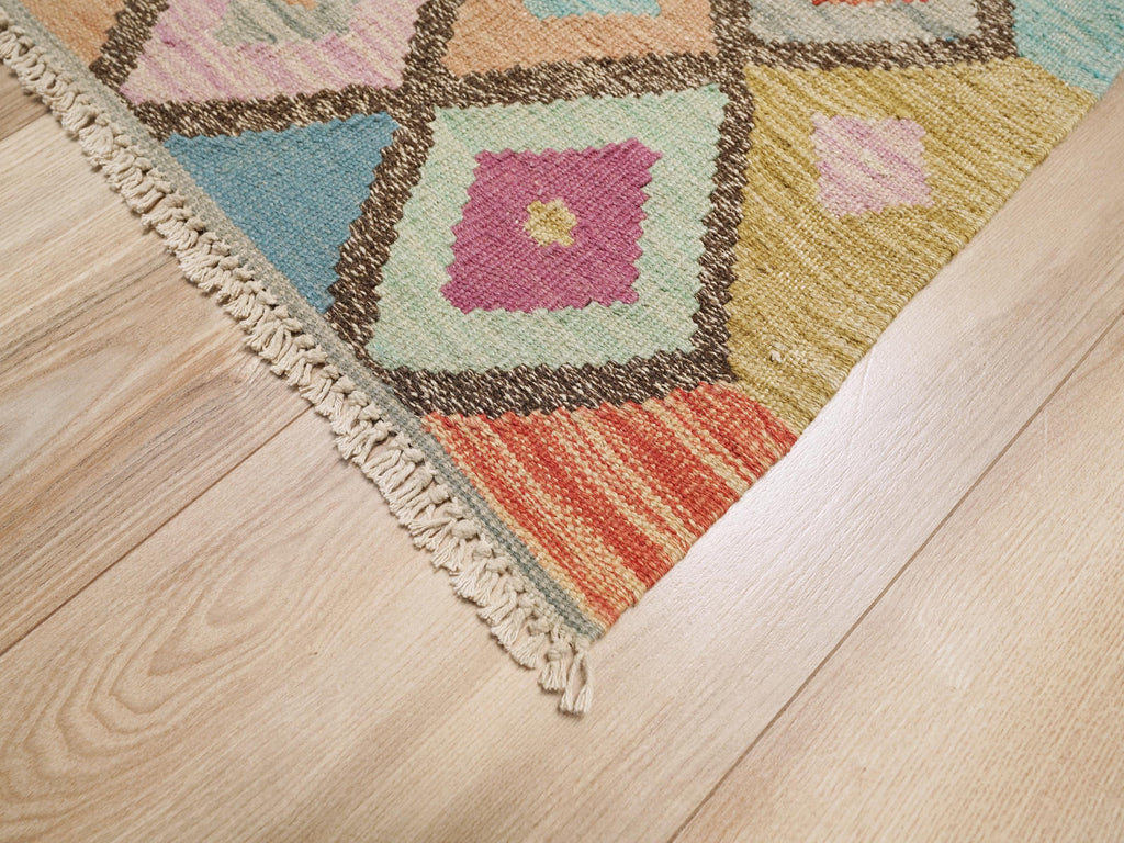 5x6 Ft Maimana Kilim Rug - Afghan Flat Weave