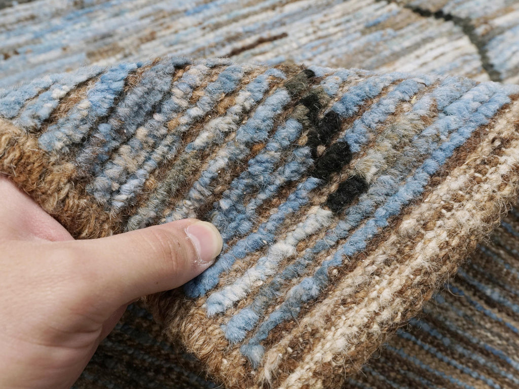 6x9 Ft Light Blue Moroccan Rug - Afghan Handmade Area Rug