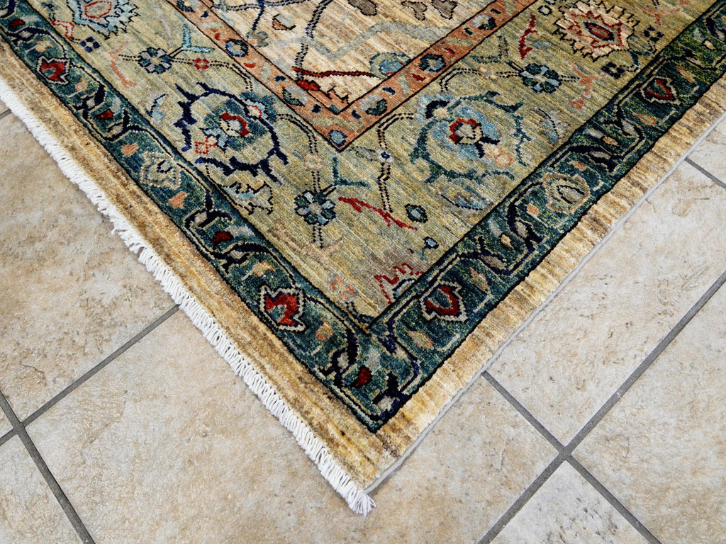 6x8 Ft Light Brown Bidjar Rug - Hand Knotted Oriental Area Rug