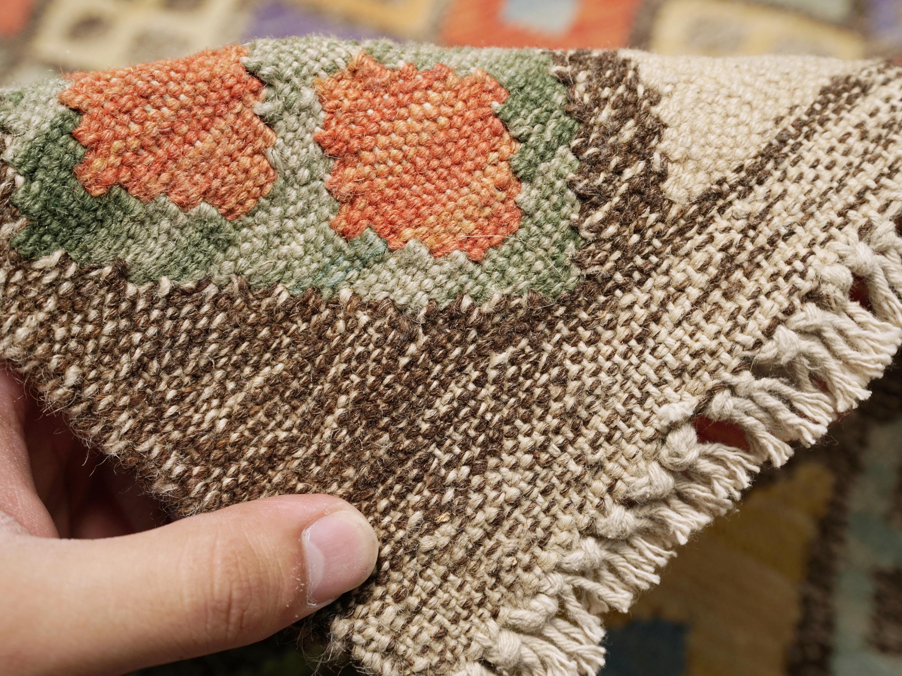 5x6 Ft Colorful Kilim Rug - Traditional Afghan Flat Weave