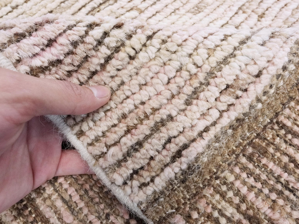 8x10 Ft Pink Moroccan Rug - Hand Knotted Wool Area Rug