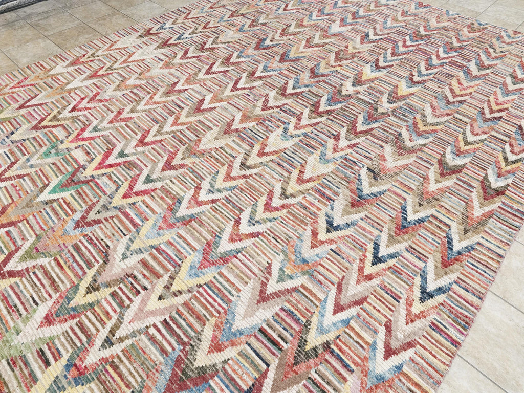 10x13 Ft Large Colorful Moroccan Rug - Afghan Wool Rug