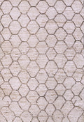 3x5 Ft Beige Moroccan Rug - Hand Knotted Area Rug