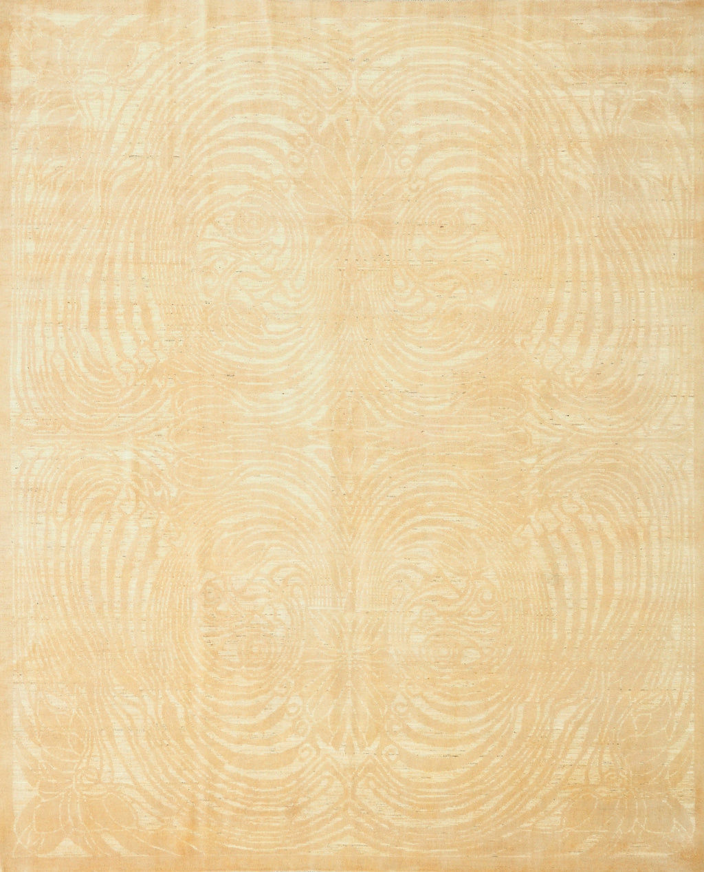 8x10 Ft Beige Gabbeh Rug - Large Neutral Tone-on-Tone Area Rug - Modern Subtle Pattern