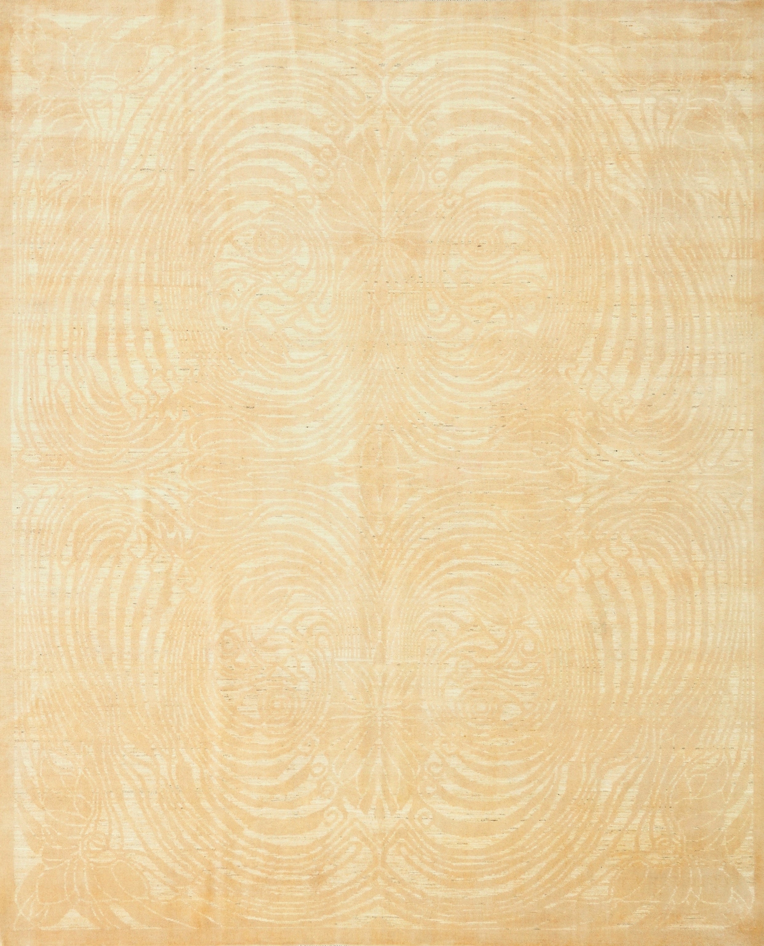 8x10 Ft Beige Gabbeh Rug - Large Neutral Tone-on-Tone Area Rug - Modern Subtle Pattern