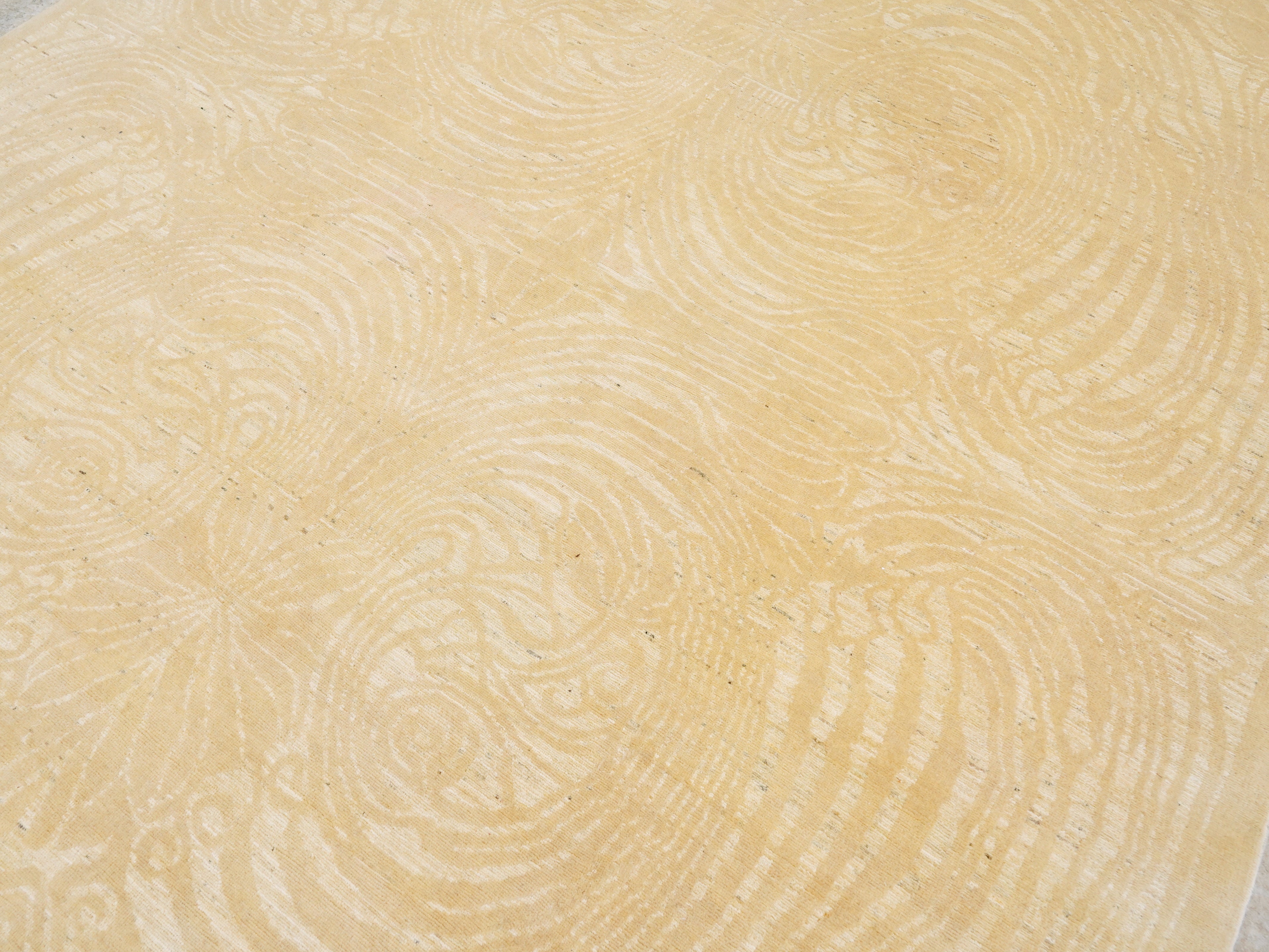 8x10 Ft Beige Gabbeh Rug - Large Neutral Tone-on-Tone Area Rug - Modern Subtle Pattern