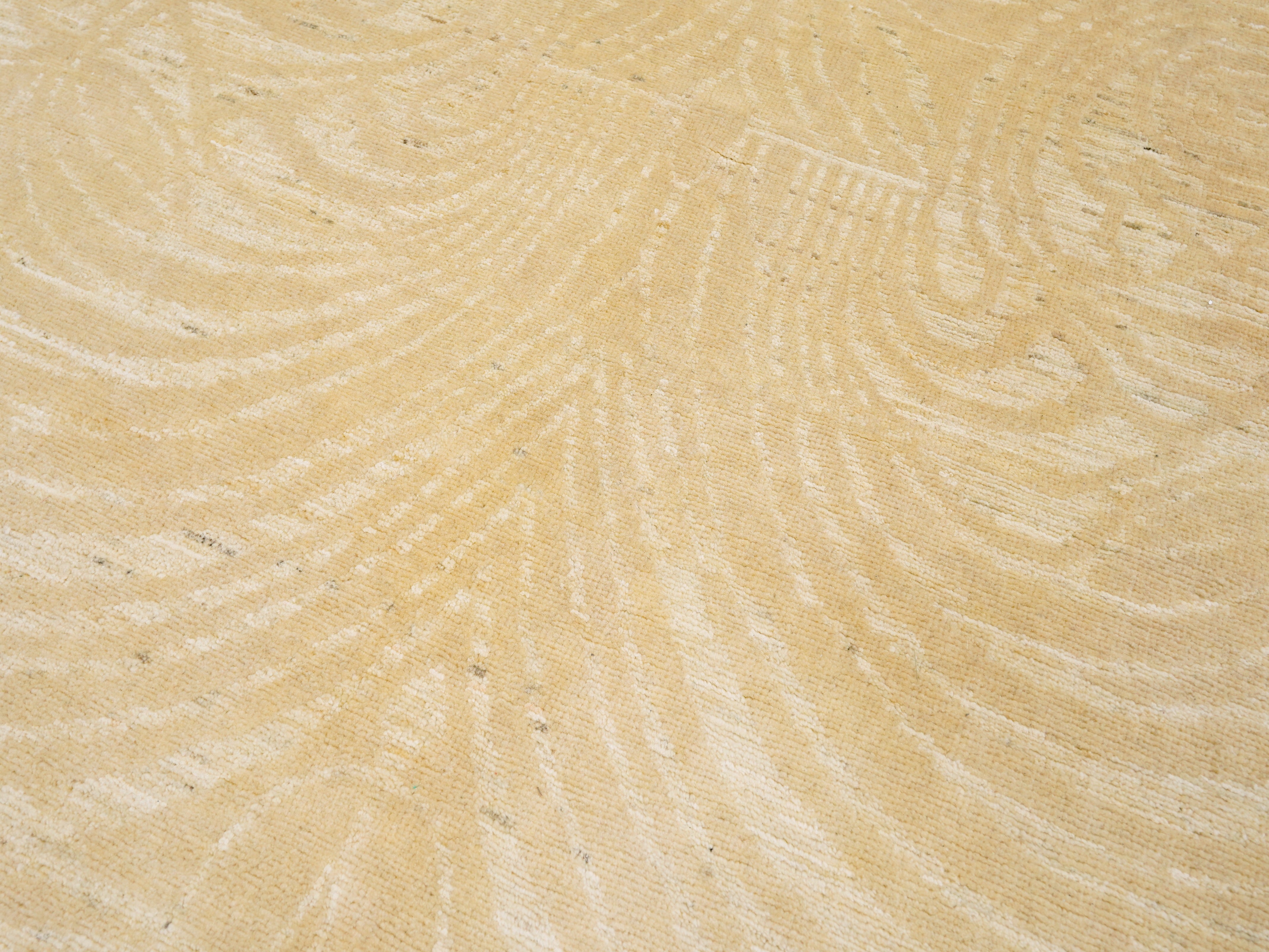 8x10 Ft Beige Gabbeh Rug - Large Neutral Tone-on-Tone Area Rug - Modern Subtle Pattern