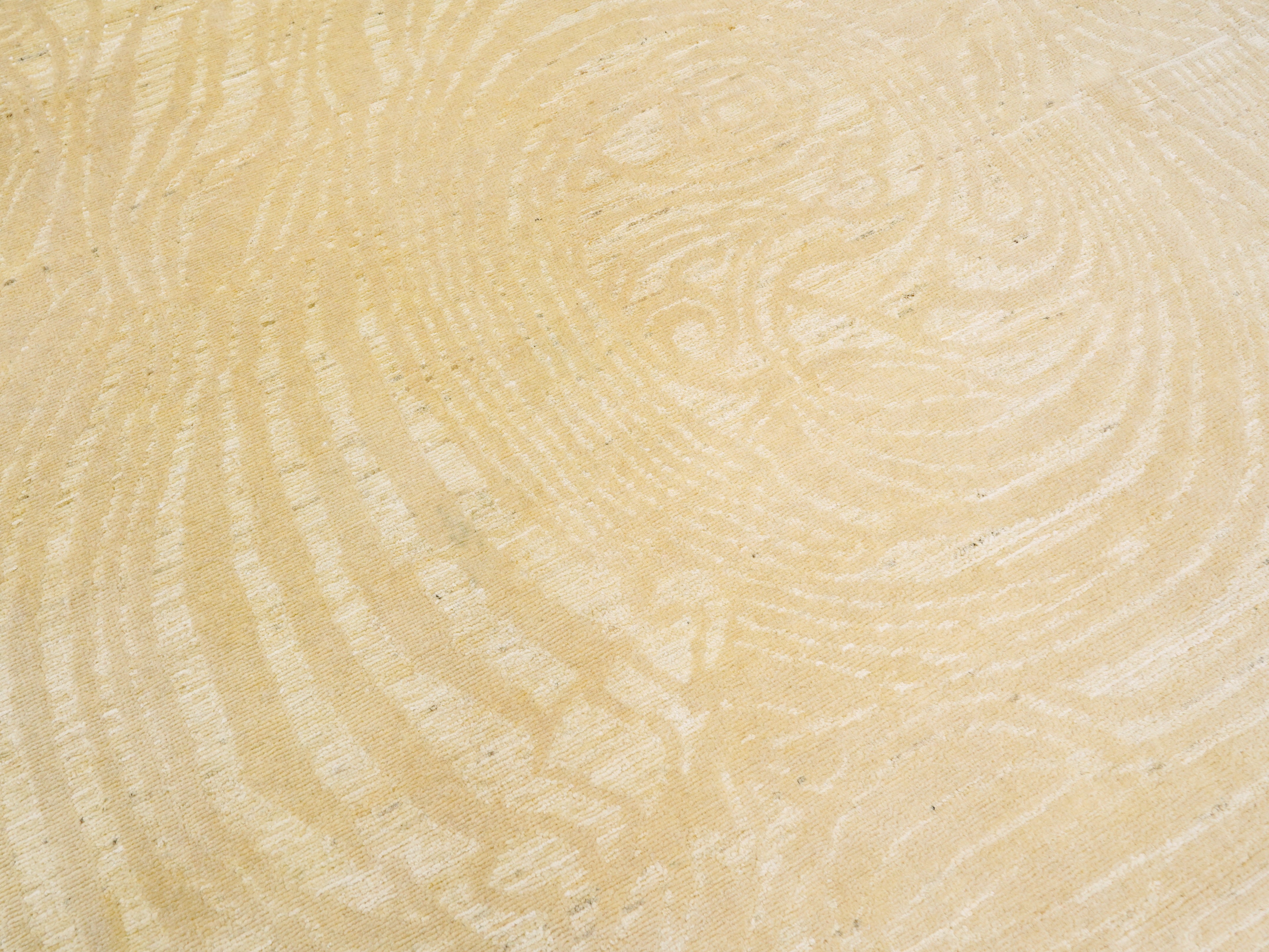 8x10 Ft Beige Gabbeh Rug - Large Neutral Tone-on-Tone Area Rug - Modern Subtle Pattern