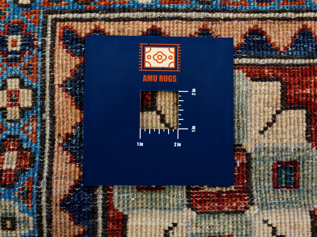 9x12 Ft Green Heriz Rug - Traditional Living Room Rug