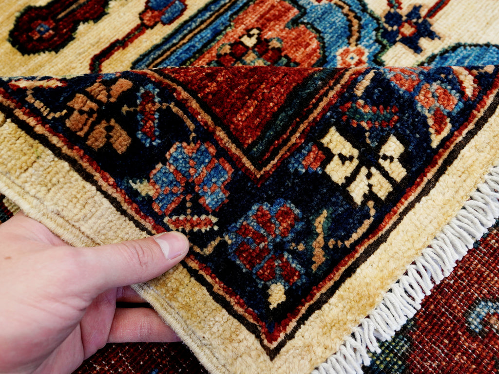 9x12 Ft Red Heriz Rug - Traditional Living Room Rug