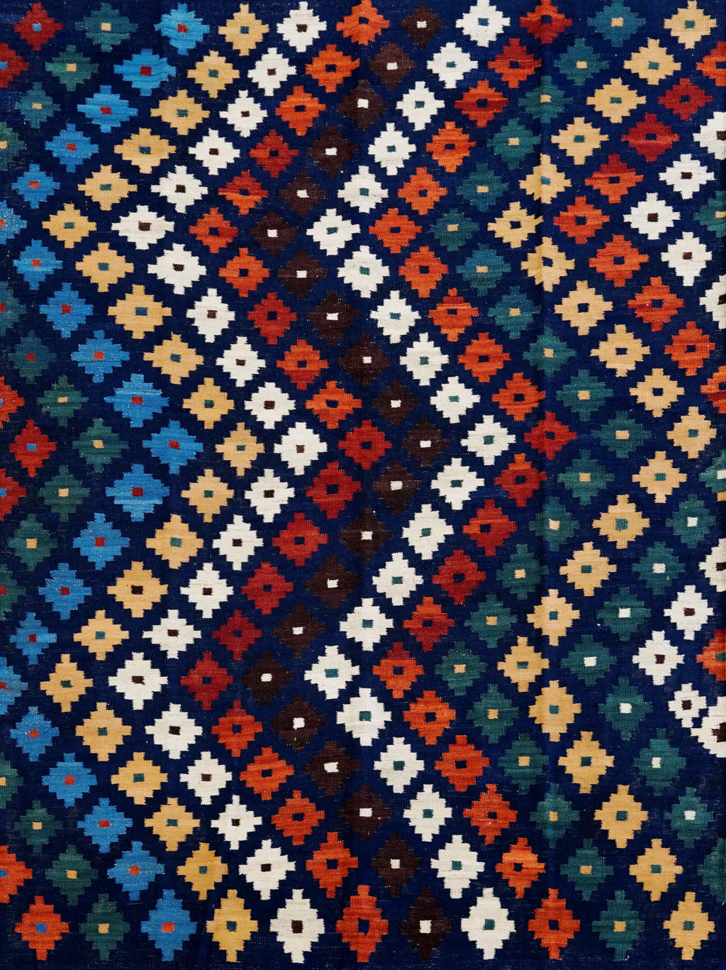 6x8 Ft Colorful Kilim Rug - Afghan Tribal Flat Weave