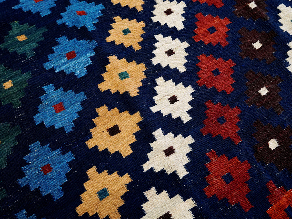 6x8 Ft Colorful Kilim Rug - Afghan Tribal Flat Weave