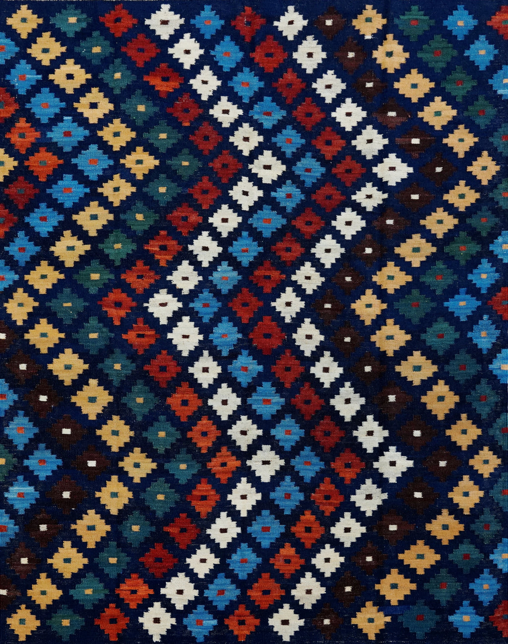 6x8 Ft Colorful Kilim Rug - Afghan Tribal Flat Weave