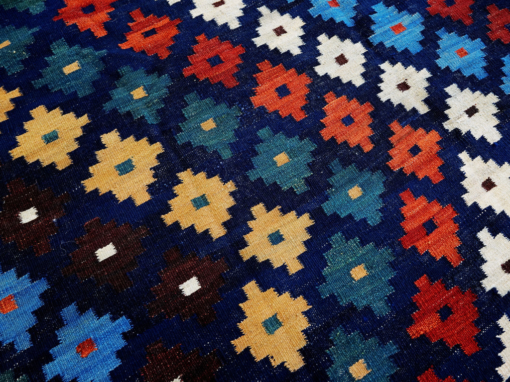 6x8 Ft Colorful Kilim Rug - Afghan Tribal Flat Weave
