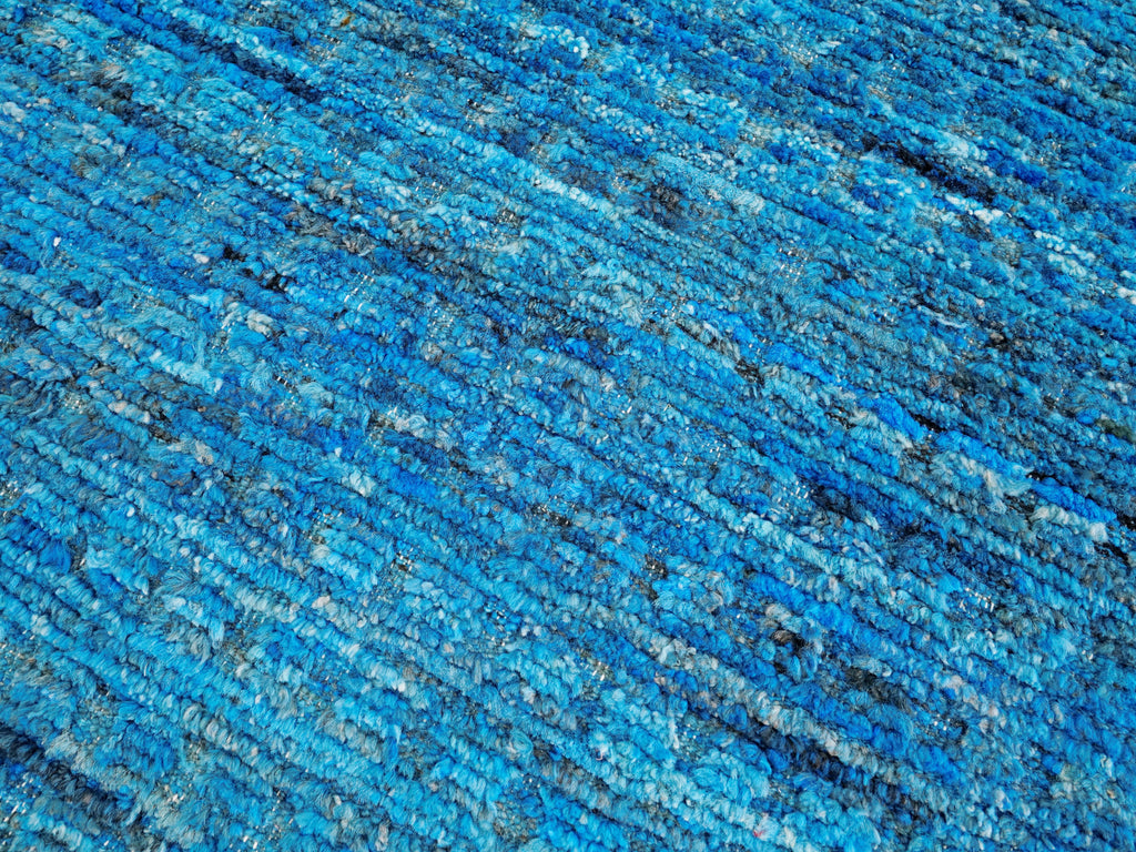 6x9 Ft Blue Moroccan Rug - Afghan Handmade Area Rug