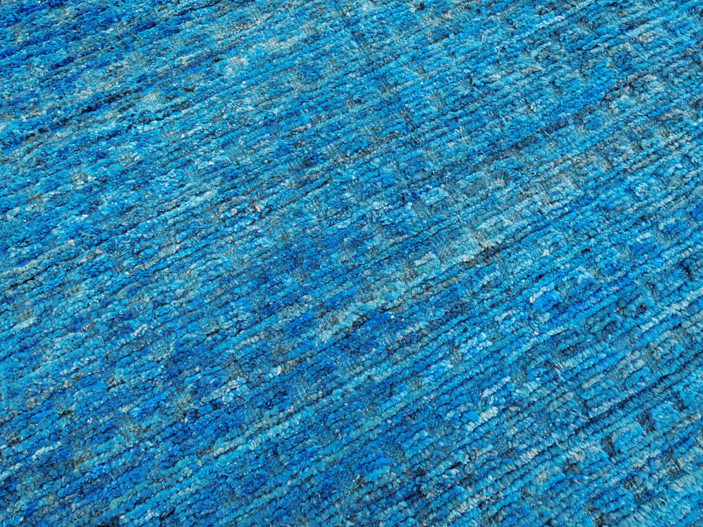 6x9 Ft Blue Moroccan Rug - Afghan Handmade Area Rug