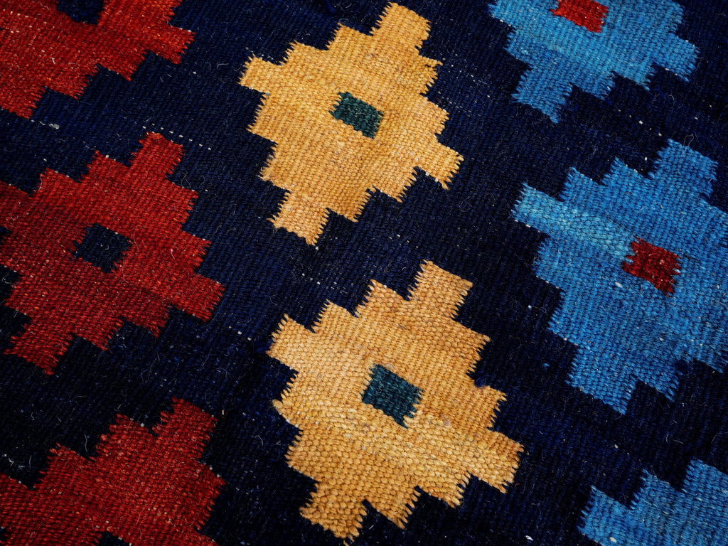 6x8 Ft Colorful Kilim Rug - Afghan Tribal Flat Weave