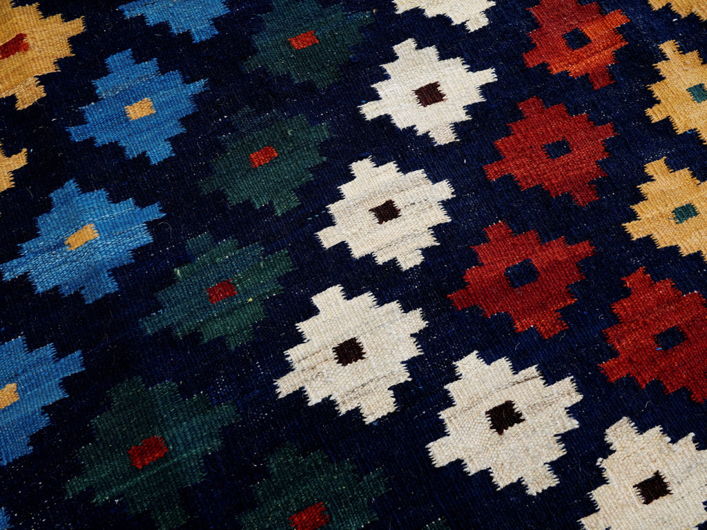 6x8 Ft Colorful Kilim Rug - Afghan Tribal Flat Weave