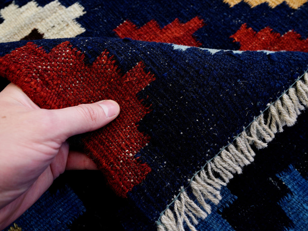 6x8 Ft Colorful Kilim Rug - Afghan Tribal Flat Weave