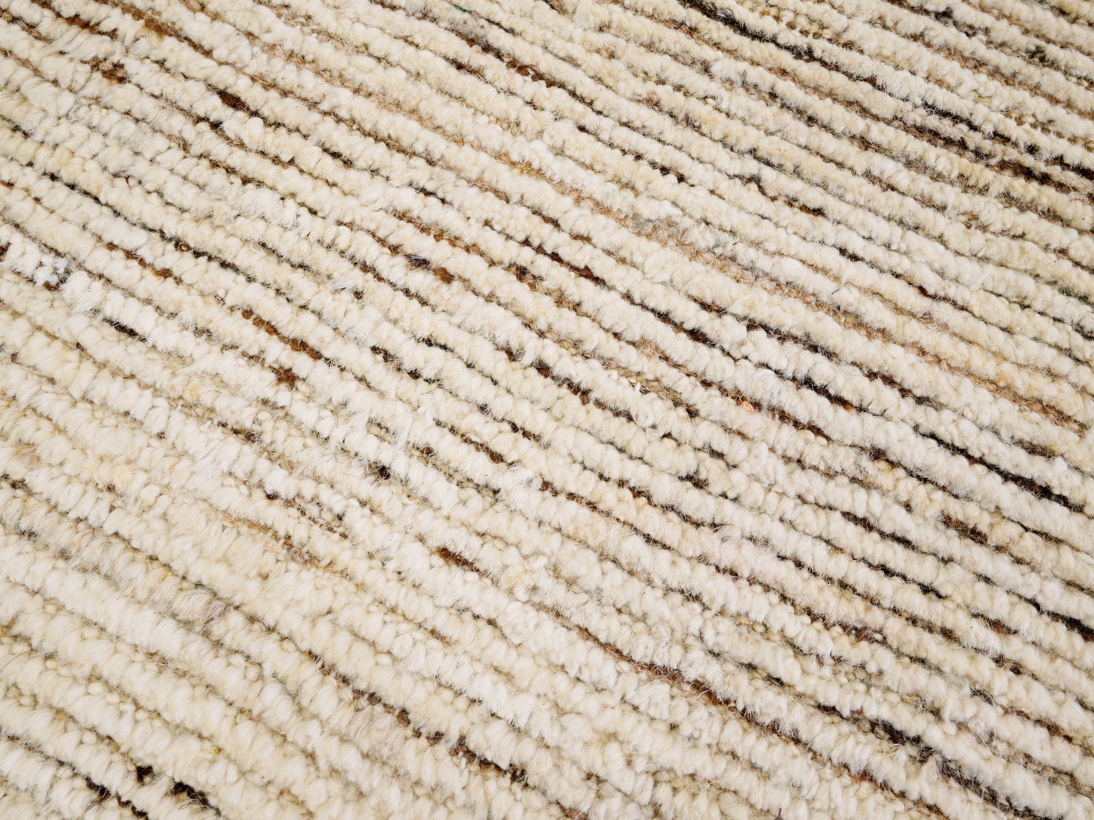 6x9 Ft Plain Beige Moroccan Rug - Afghan Wool Rug