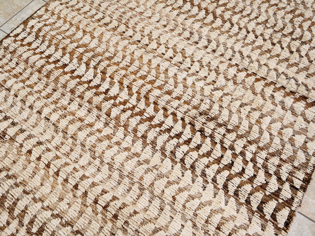 6x9 Ft Beige Moroccan Rug - Afghan Wool Rug