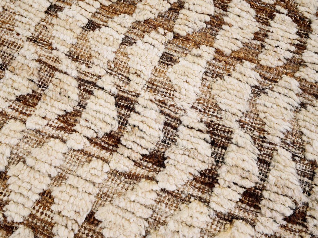 6x9 Ft Beige Moroccan Rug - Afghan Wool Rug