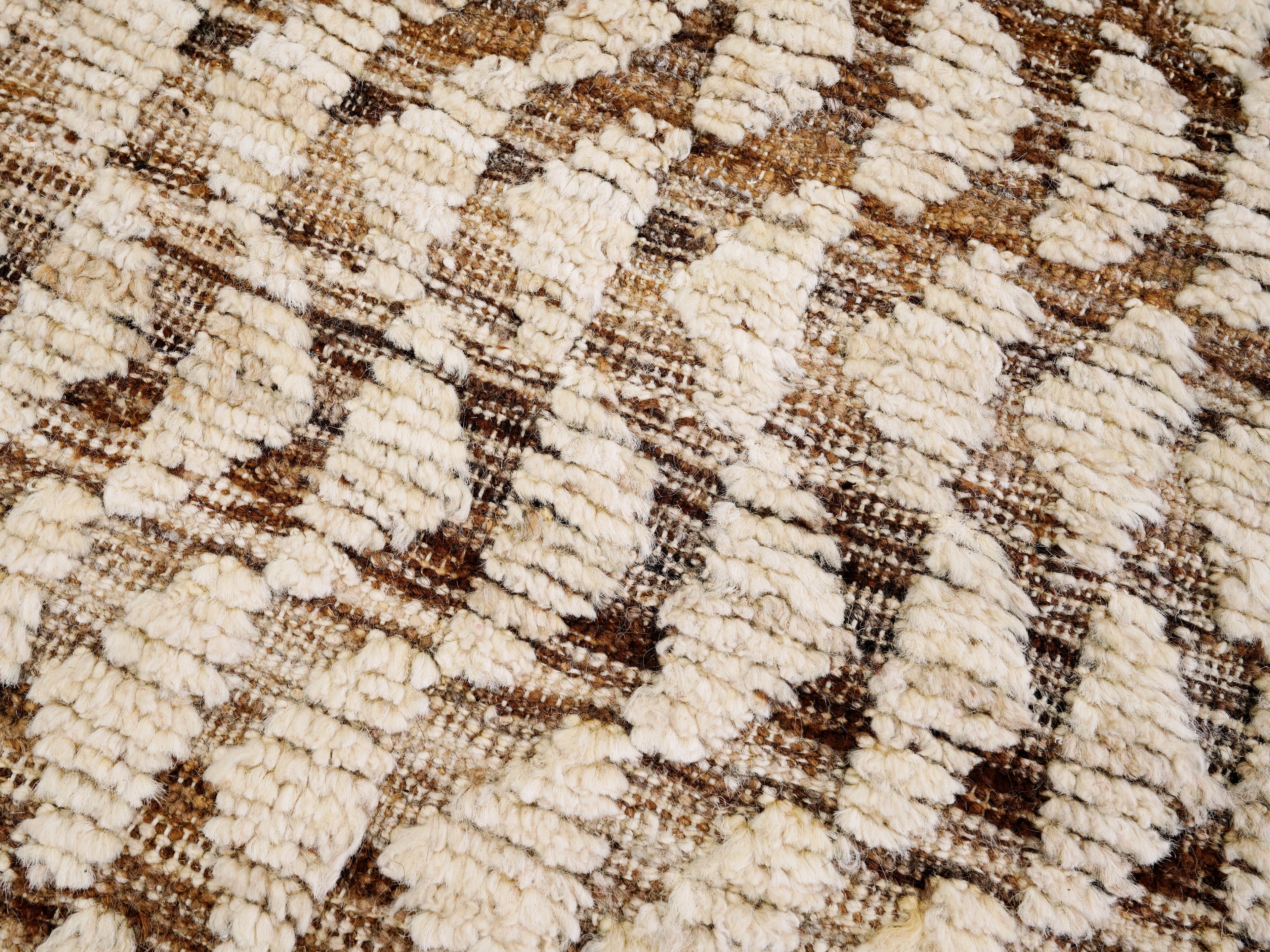 6x9 Ft Beige Moroccan Rug - Afghan Wool Rug