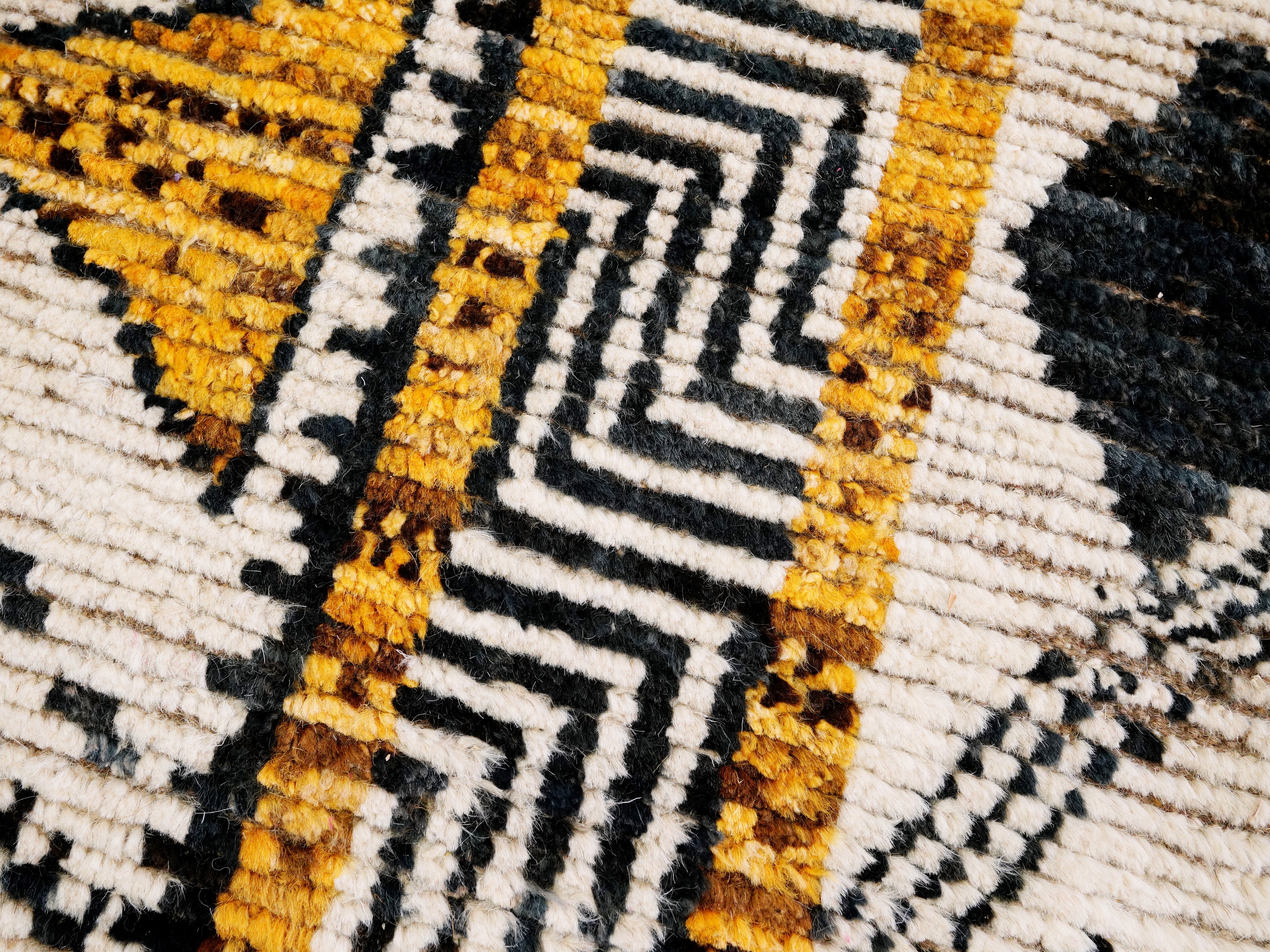 6x9 Ft Beige Yellow Moroccan Rug - Afghan Wool Rug