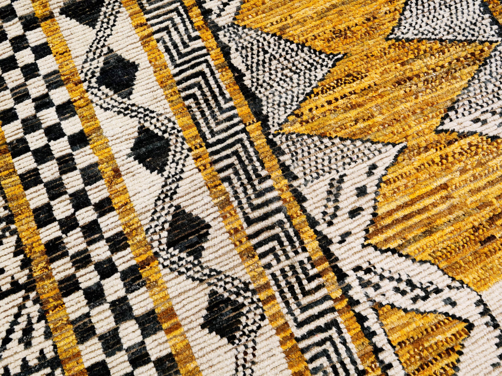 6x9 Ft Beige Yellow Moroccan Rug - Afghan Wool Rug